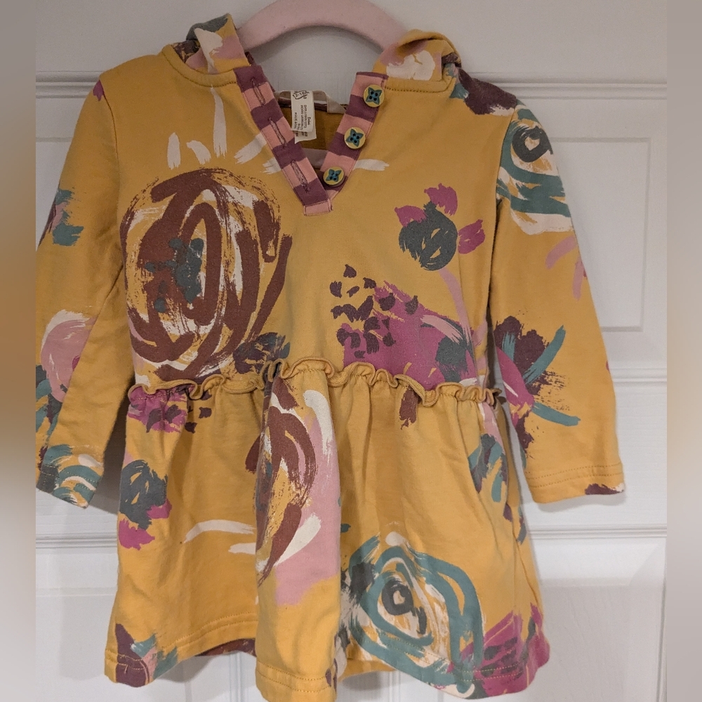 Matilda Jane fall floral tunic with hood size 12-18 months